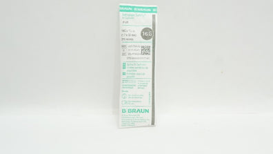 Braun 4251709-02 Introcan Safety Safety IV Cath. PUR 16G x 1-1/4inch, 215ml/min